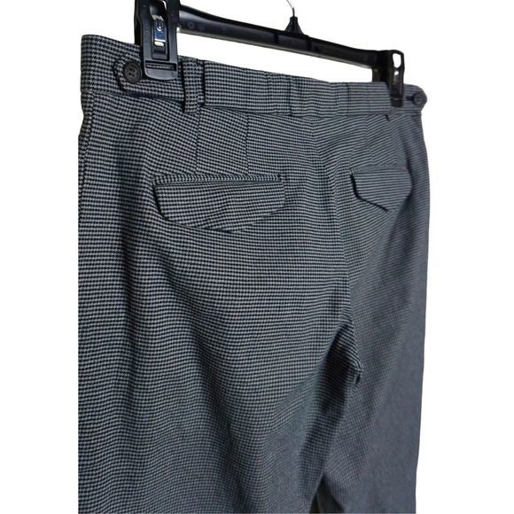 Theory Women's Black & White Houndstooth Gratilla Sz 4 Trousers Dress Pants - Picture 5 of 8